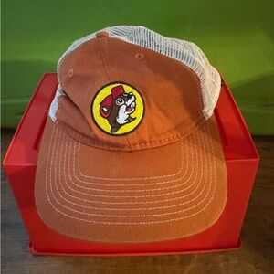 Buc-ee's Beaver Mesh Trucker Hat Texas Orange Adjustable Snapback One Size Fits